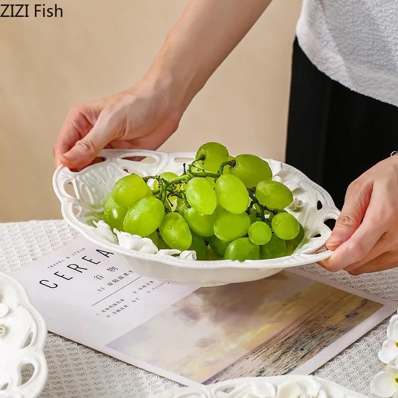 Rose Floral Reliefs Classical Ceramic Cup&saucer Dining Table Coffee Mug Milk Mugs Afternoon Tea Teacup Fruit Juice Container