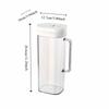 Flip Cover Refrigerator Water Pitcher Transparent Cold Brew Teapot Cold Water Kettle  Fruit Juice