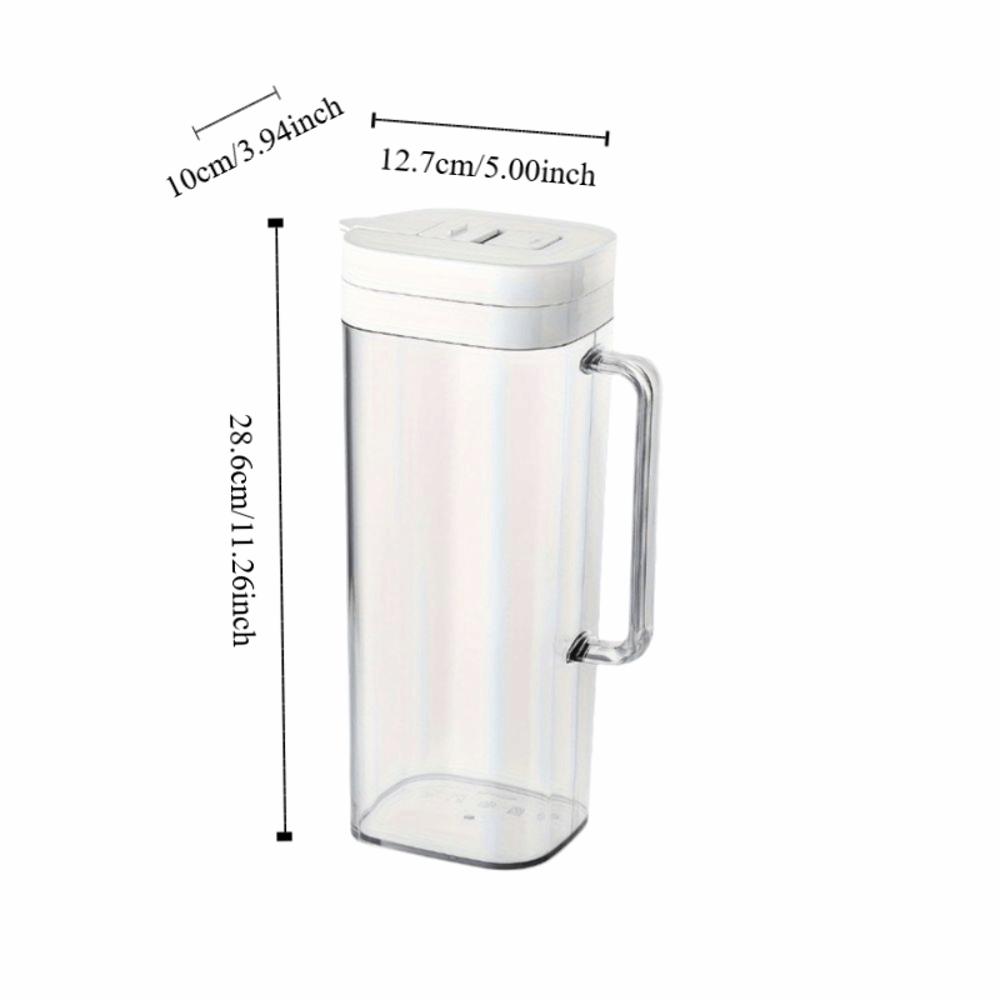 Flip Cover Refrigerator Water Pitcher Transparent Cold Brew Teapot Cold Water Kettle  Fruit Juice