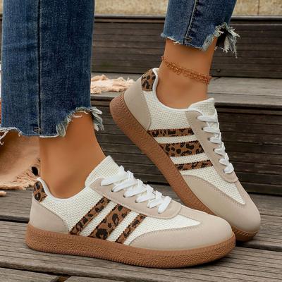 Women Sneakers Brand Classical Outdoor Casual Shoes Designer Leopard Print Comfort Large Size Flat Shoes De