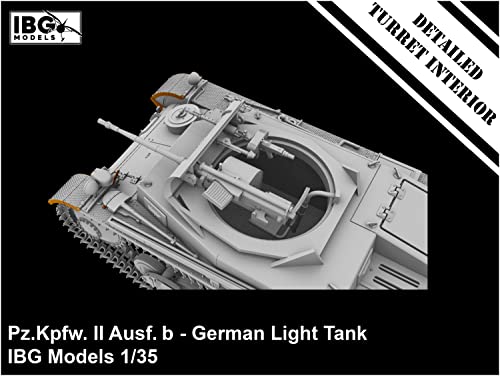 IBG 1/35 Scale German Panzer II Ausf. B Turret with Interior Plastic Model Kit PB35079