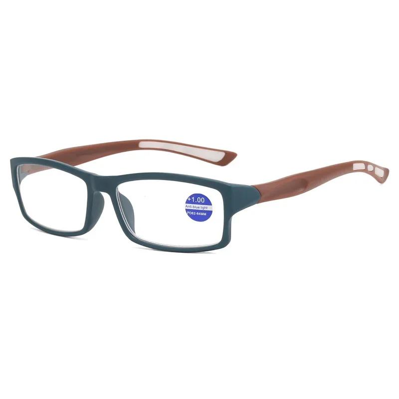 Fashion Sports Reading Glasses Elderly HD Reading Presbyopia Glasses Men European American Anti Blue Light Presbyopia Eyewear