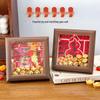 4-inch Handmade Wooden Photo Frame - Spring Festival Wealth and Wedding Ornament