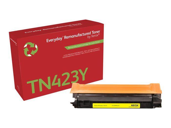 Cartouche de toner - XEROX - TN-423Y - Jaune - Rendement élevé - Compatible Brother
