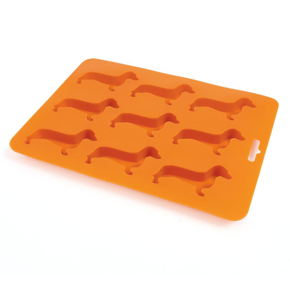 Dog-Shaped Silicone Ice Cube Mold, Reusable