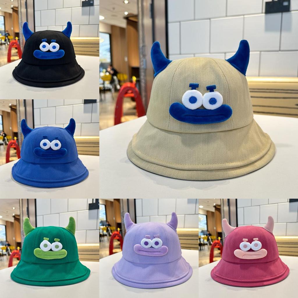Niedlicher Cartoon Fischerhut für Damen Lustiges Großmaul-Design Frühling Sommer Eltern-Kind Sonnenschutz Sonnenhut Trendig und entzückend Grün