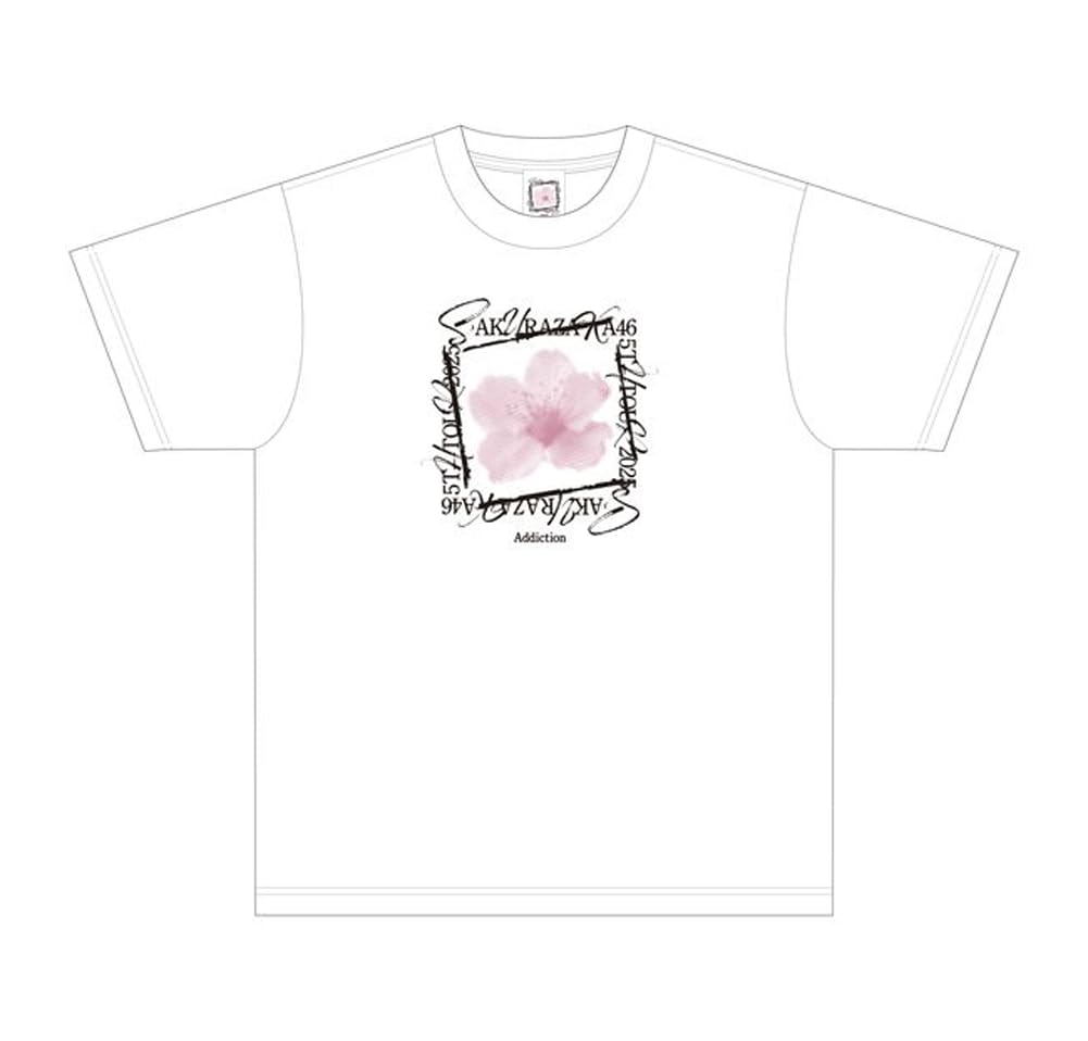 

[Sakurazaka46] 5th TOUR 2025 Logo T-Shirt (JP, Alphabet, L, White)