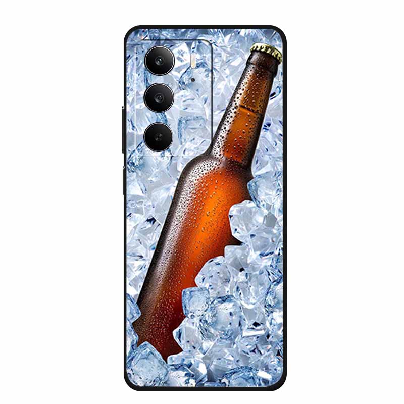 For Realme C75 Phone Case 6.72" Fashion Black Silicone Soft Coque For Realme C75 C75x V70s 14x Back Cover Case C 75 Protective