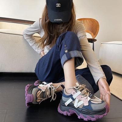 Women's Thick-Sole Spring Athletic Shoes - Stylish, Non-Slip, Durable, Versatile Trendy Brand 2024