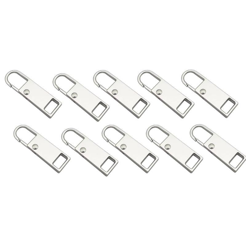 Zipper Pull Replacement Detachable Zipper Repair Kit Metal Zipper Pull Tabs for Luggage,Clothing,Backpacks,Boot,Purse