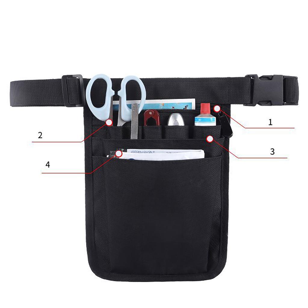 Portable Nurse Belt Bag with Adjustable Strap Medically Staff Storage Bags Nurse Tool Storage Waist Bag Pouch Enduring