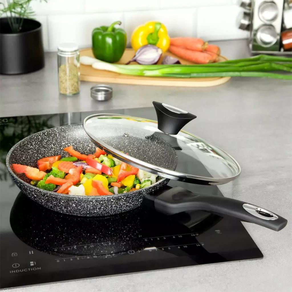 GRANIT-PFANNE 24cm MIT DECKEL KLAUSBERG KB-7039