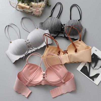 Dames push-up ondergoed sexy naadloze draadvrije bh vrouwelijke bralette schoonheid terug lingerie stropdas bh's
