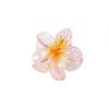 Koreanischer Stil 4CM Transparenter Glitzer Plumeria Haarspange für Damen