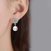 Latest Crystal Pearl Silver Plated Earrings for Women