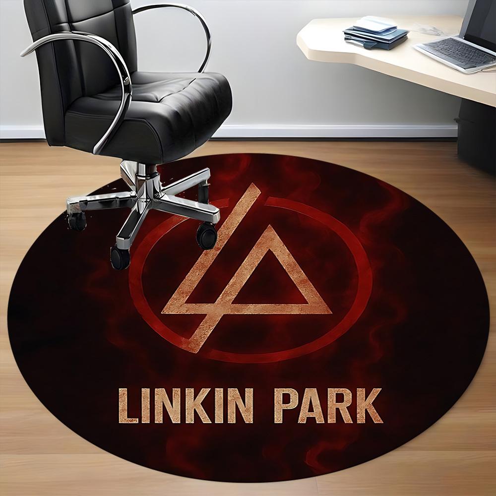 1pc Linkin Park Office Round Area Rug, Under Office Chairs Bedroom Living Room Home Decor  a1016288