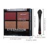 3pcs 4-Color Eyeshadow Palette Set Shimmer Matte Earthy Neutral Eye Shadow Compact Waterproof Long Lasting Eye Makeup Cosmetics
