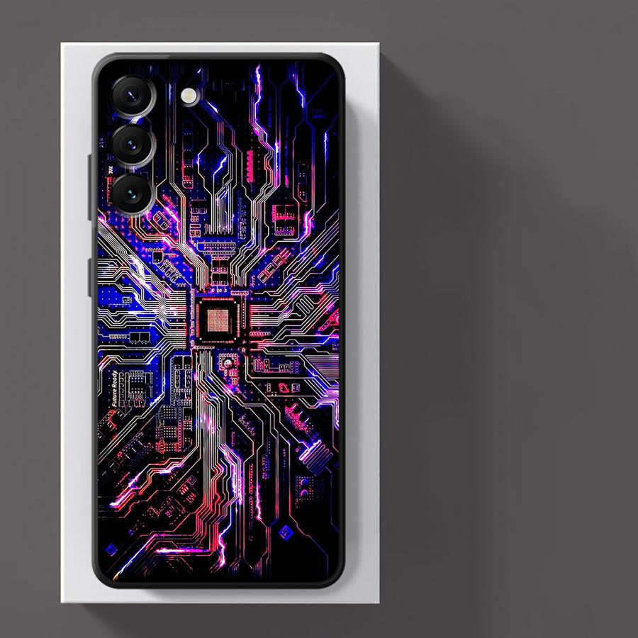 Funda Phone Cover Case for Xiaomi Redmi Note 9 10S 9S 11 10 11s 12s 14 13 Pro Plus 7 8 12 Pro Retro Circuit Board