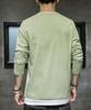 SHANLIANG Long Sleeve Solid Layered Plus Loose Soft To the Elegant Long Popular Cut and Sew Men's T-Shirt, Color, Look, Sizes, Fit, Touch, Stylish,