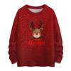 Women's Casual Long Sleeve Woolen Christmas Sweatshirt Fall  Vacation Long Sleeve Pullover