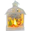 Classic Vintage Christmas LED Night Light for Tabletop and Hanging Tree Ornament with Soft Warm Light for Festive Home Decor