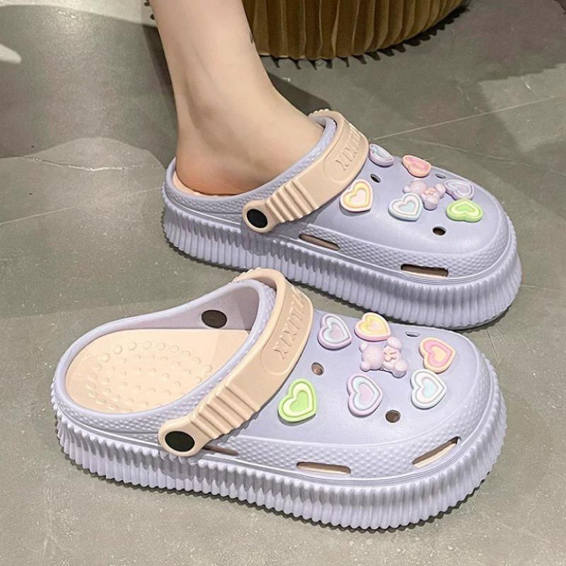 Women's Height-Boosting DIY Closed-Toe Platform Sandals