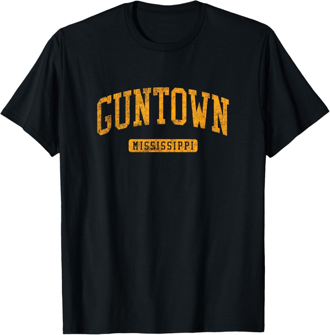 Guntown MS Vintage Athletic Sports Design JG3 T-Shirt XXXL