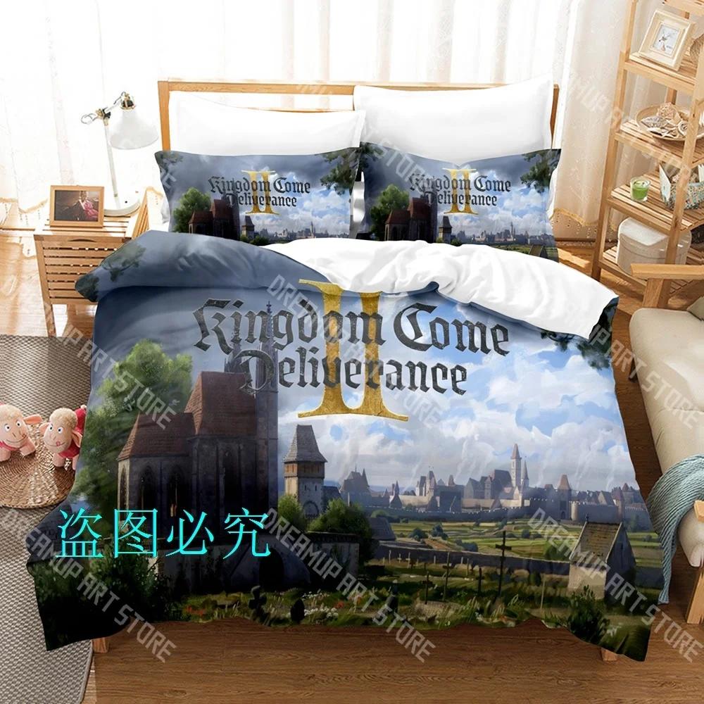 Hot Kingdom Come_ Deliverance II Bedding Set Single Twin Full Queen King Size Bed Set Adult Kids Bedroom Duvetcover Sets