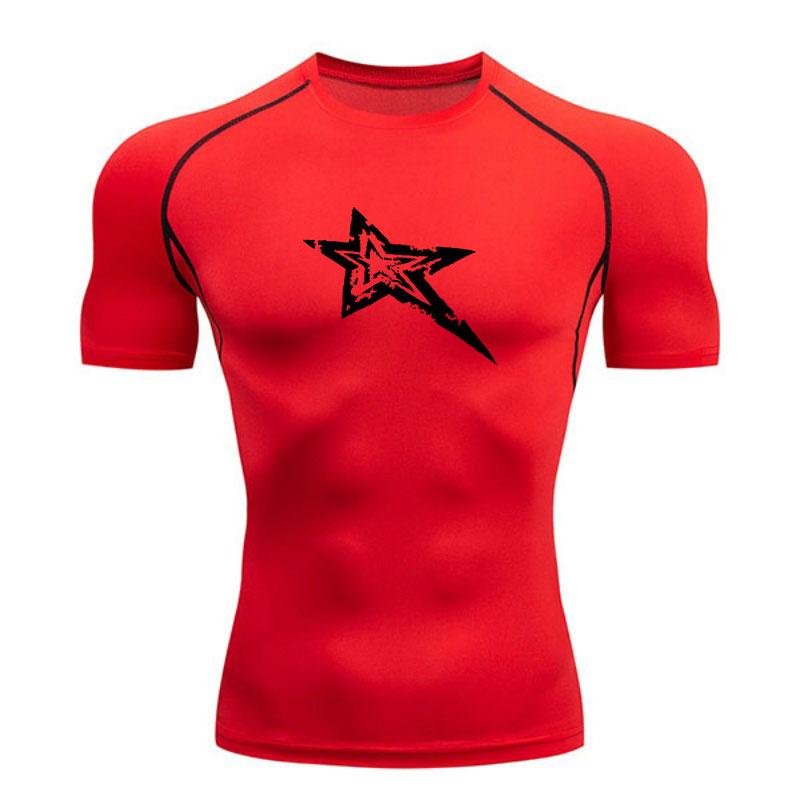 Men's Compression Athletic T-Shirt, Quick Dry Breathable Wor
