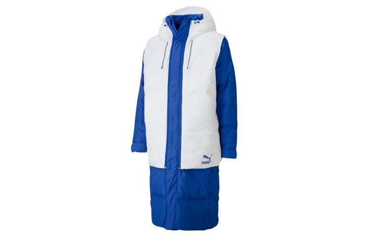 PUMA Layer Down Jackets Men s Sea Blue Hooded Moderate Other 598317-73 XS