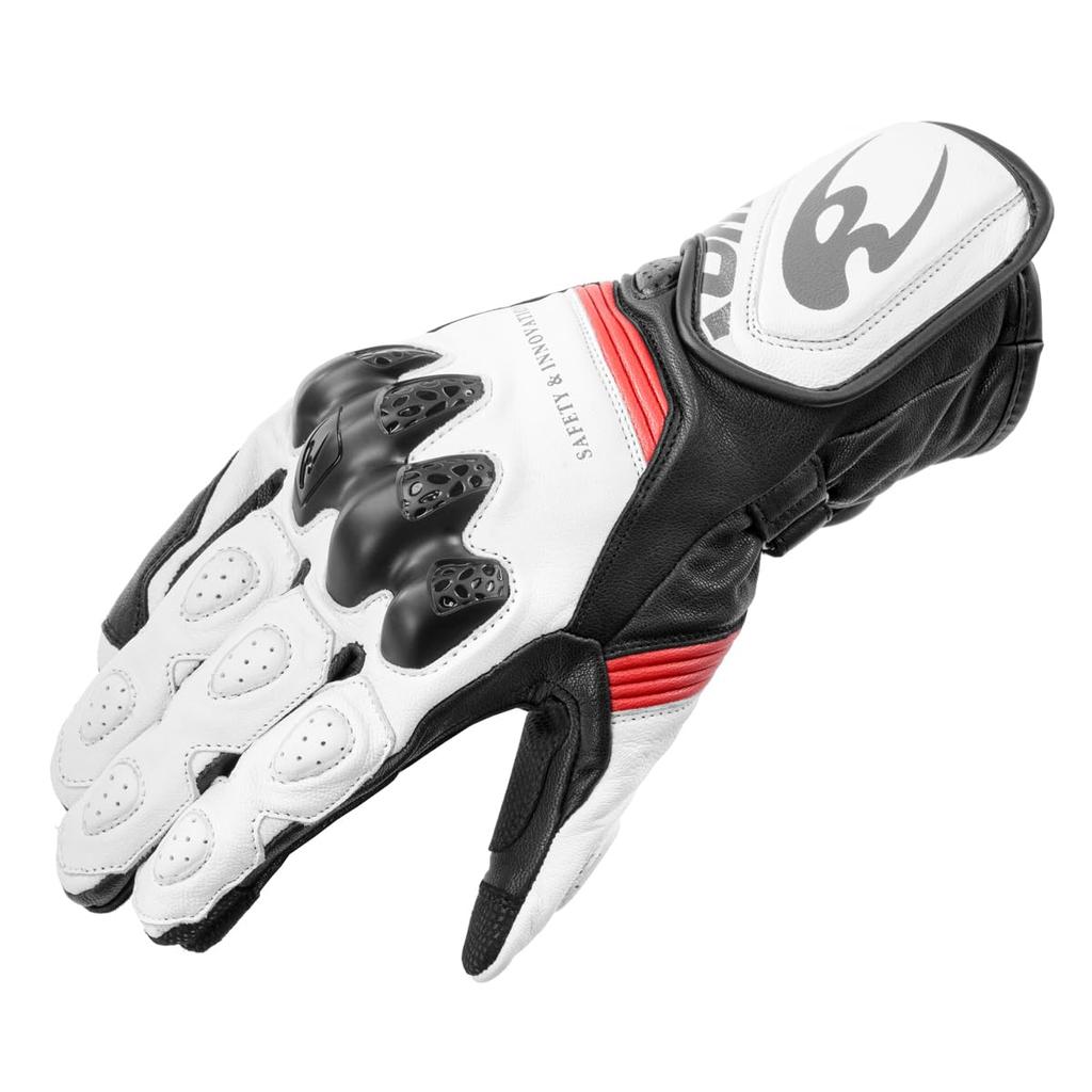 Komine 2025 Model Motorcycle Racing Large 06-266 GK-266 Gloves, White,