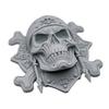 Pirate Skeleton Wall Decor Halloween Plastic Human Head Craft for Garages Living Rooms Bedroom Offices Decor