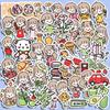 Pink Girl Cartoon Journal Stickers - 80 Cute Sheets for DIY Albums, Children's Decoration & Water Bottles