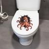 Oktopus Toilettensitz Aufkleber Wassertank 3D Oktopus Aufkleber