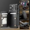 CaseMe-C22 Protective Skins For iPhone  17/17 Air/17 Pro/17 Pro Max , Luxury PU Leather Case Wallet Card Holder Phone Cover for Woman Man