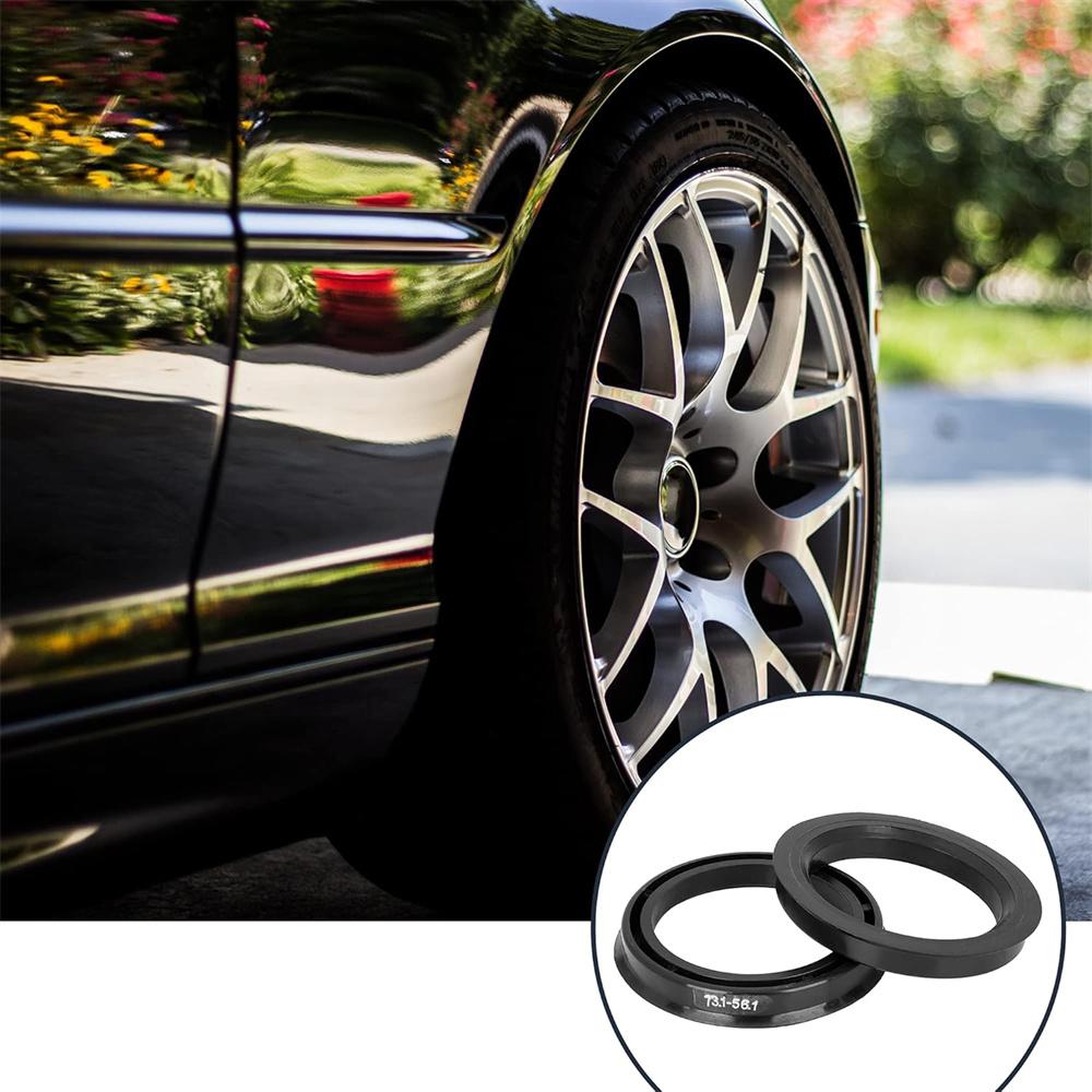 4pcs Plastic 73.1mm To 56.1mm Car Hub Centric Rings Wheel Bore Center Spacer