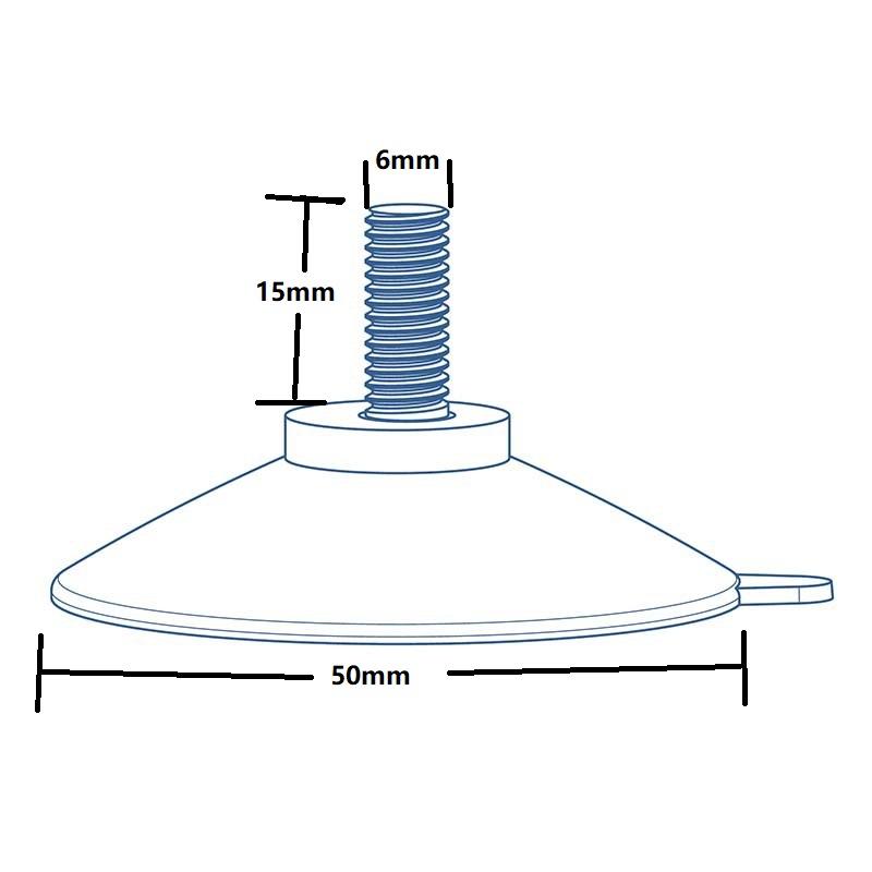 10PCS Vacuum Suction Cup Hooks 50mm Clear Sucker Glass Suction Pad Bathroom Strong Suction Cup for Car Glass Bathroom Window