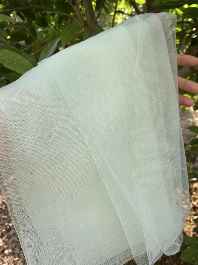 Green Gauze Curtain Gazebo: New Chinese Style Mesh for Outdoor Decor, Kindergarten Design, or Home Environment Arrangement.