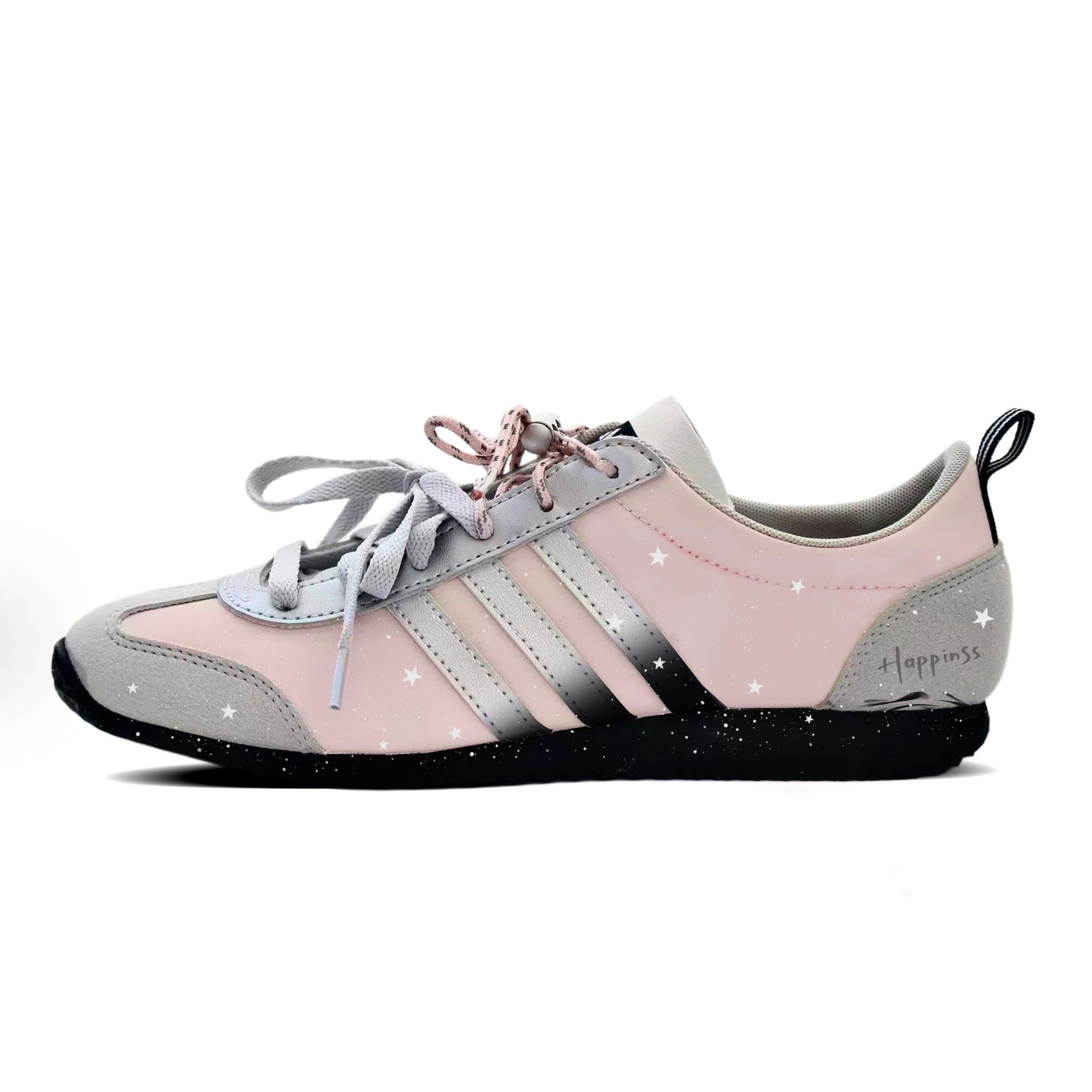 

Adidas VS JOG 2.0 Height Increasing Low top German Army Trainers Unisex Peach Pink JR4653(Team1053-) 40