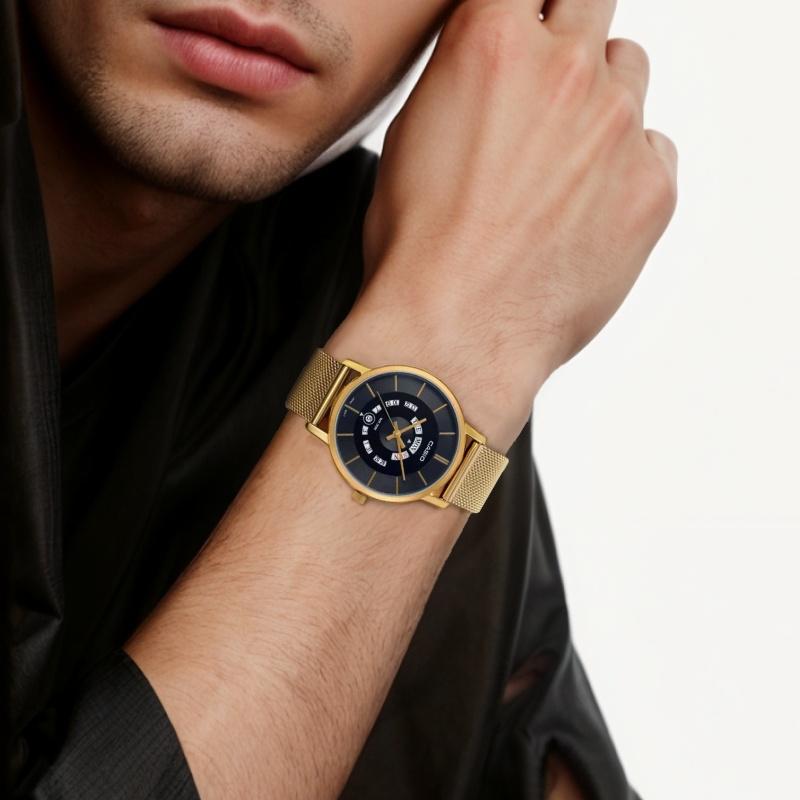 Casio Standard Series 50M Water Resistant Quartz Movement Stainless Steel Watch 41Mm Men Watches Black MTP-B135MG-1AV
