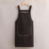 Kitchen Apron with Dual Pocket Solid Color Water-Resistant Oil-proof Adjustable Men Women
