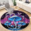 1PC Fantasy Forest Office Round Area Rug, Mat Suitable For Office, Under Office Chairs Bedroom Living Room Home Decor, Room Deco