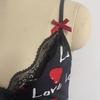 Women Sleepwear Nightgown Sexy Lingerie Love Printed Halter Backless Mini Dress Casual Pajamas Sleepshirts Nighties