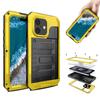 IP68 Waterproof Phone Case for iPhone 16 Metal + Silicone Cover with Screen Protector
