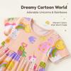 Girls' Dress, Children'S Cartoon Print Princess Dress, New Summer Children'S Dress