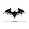 Creepy Halloween Black Bat Wall Ornament Modern Silhouette Artwork Iron Bat Wall Deco Perfect For Living Room Wall Decor