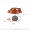 Mushroom Fantasy Forest Hamster Ceramic Nest Home Landscaping Supplies Golden Bear Food Bowl Summer Cooling Evacuation House