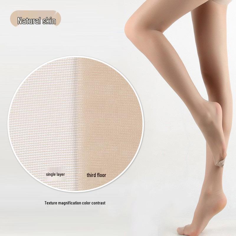 Women's Anti-Snag Flesh-Colored Stockings: Adjustable, Wear-Resistant, Sexy Black Silk & Natural Nude Pantyhose