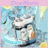 Sanrio Cinnamoroll Double Compartment Plastic Cup With Straws For Kids And Travel