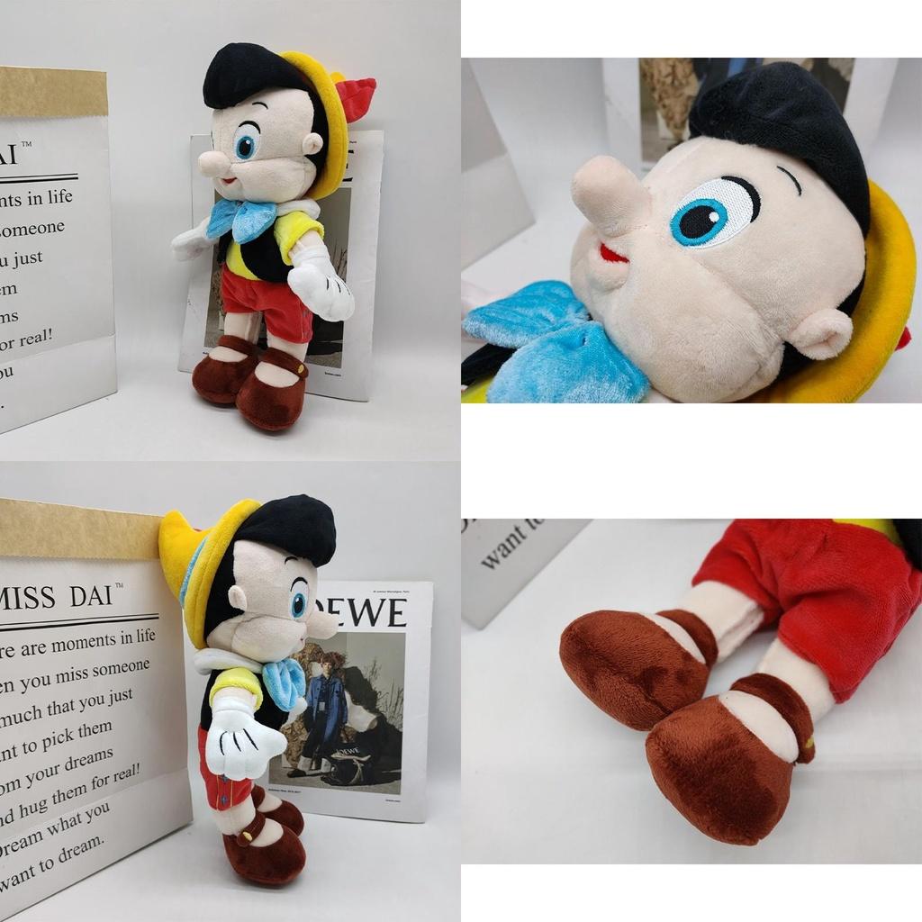 Peluche Disney Pinocchio 35 cm Morbida Bambola Imbottita per Bambini Regalo di Compleanno